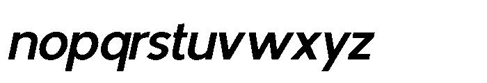 Avtech Medium Slanted Font LOWERCASE