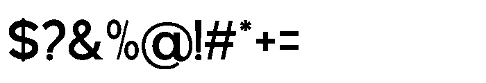 Avtech Medium Font OTHER CHARS