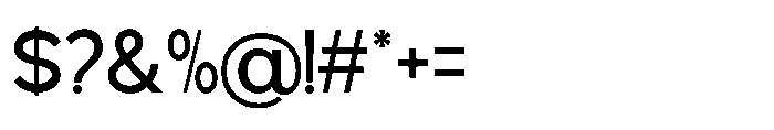 Avtech Regular Font OTHER CHARS