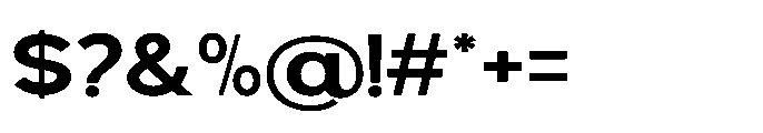 Avtech Semi Bold Expanded Font OTHER CHARS