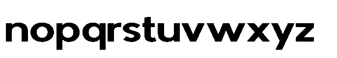 Avtech Semi Bold Expanded Font LOWERCASE