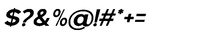 Avtech Semi Bold Semi Expanded Slanted Font OTHER CHARS