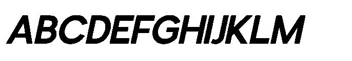 Avtech Semi Bold Slanted Font UPPERCASE