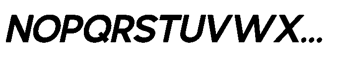 Avtech Semi Bold Slanted Font UPPERCASE