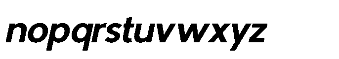 Avtech Semi Bold Slanted Font LOWERCASE
