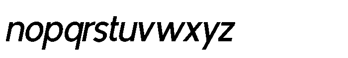Avtech Semi Condensed Slanted Font LOWERCASE