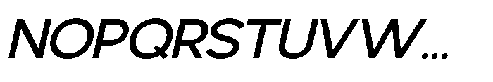 Avtech Semi Expanded Slanted Font UPPERCASE
