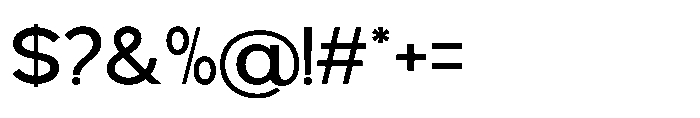 Avtech Semi Expanded Font OTHER CHARS