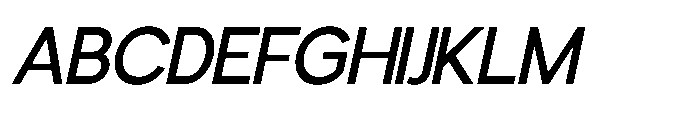 Avtech Slanted Font