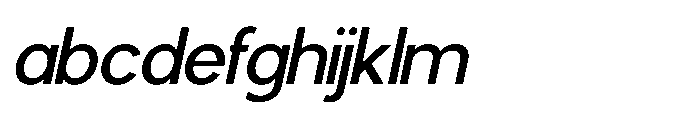 Avtech Slanted Font LOWERCASE