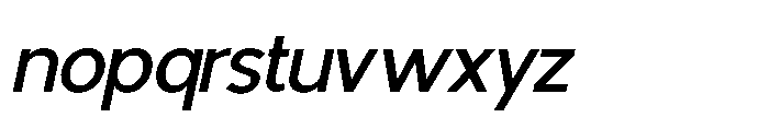 Avtech Slanted Font LOWERCASE