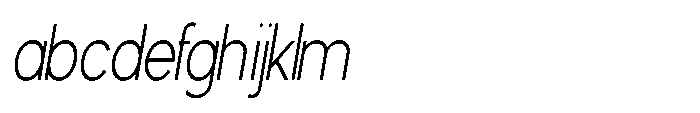 Avtech Thin Condensed Slanted FONT