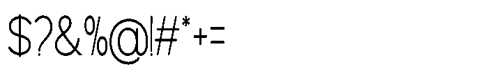 Avtech Thin Condensed Font OTHER CHARS