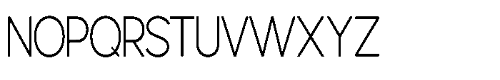 Avtech Thin Condensed Font UPPERCASE