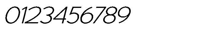 Avtech Thin Expanded Slanted Font OTHER CHARS