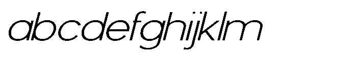 Avtech Thin Expanded Slanted FONT