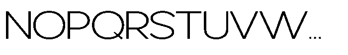 Avtech Thin Expanded Font UPPERCASE