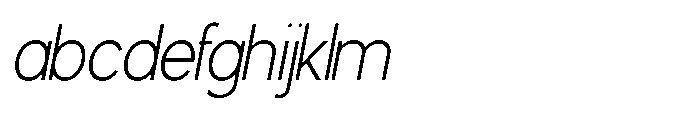 Avtech Thin Semi Condensed Slanted FONT