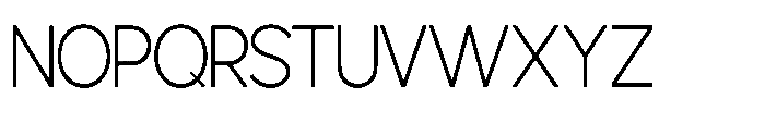 Avtech Thin Semi Condensed Font UPPERCASE