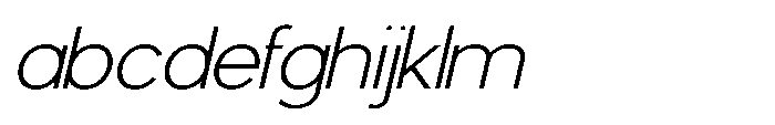 Avtech Thin Semi Expanded Slanted FONT