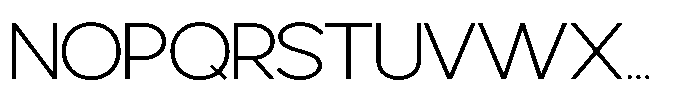 Avtech Thin Semi Expanded Font UPPERCASE