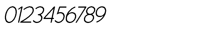 Avtech Thin Slanted Font OTHER CHARS
