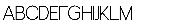 Avtech Thin Font UPPERCASE
