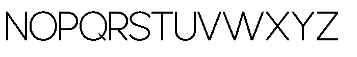 Avtech Thin Font UPPERCASE