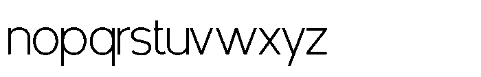 Avtech Thin Font LOWERCASE