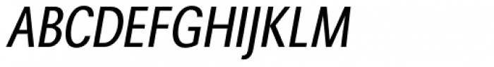 Avus Pro Condensed Italic Font UPPERCASE