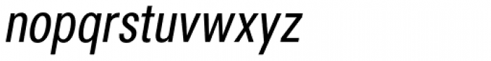 Avus Pro Condensed Italic Font LOWERCASE
