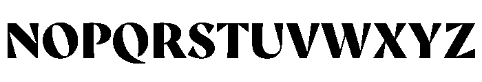 AvecCurve Black Instance Font UPPERCASE