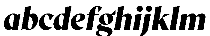 AvecCurve BlackItalic Instance FONT