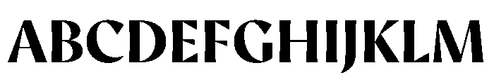 AvecCurve Bold Instance Font UPPERCASE