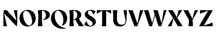 AvecCurve Bold Instance Font UPPERCASE