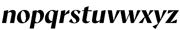 AvecCurve BoldItalic Instance Font LOWERCASE