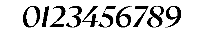 AvecCurve BookItalic Instance Font OTHER CHARS