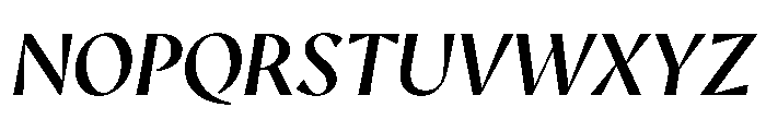 AvecCurve BookItalic Instance Font UPPERCASE