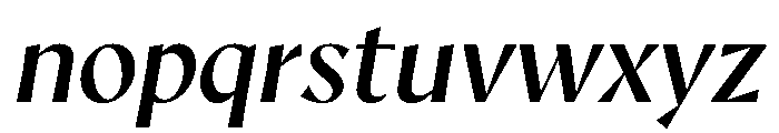 AvecCurve BookItalic Instance Font LOWERCASE