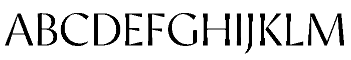 AvecCurve Light Instance Font UPPERCASE