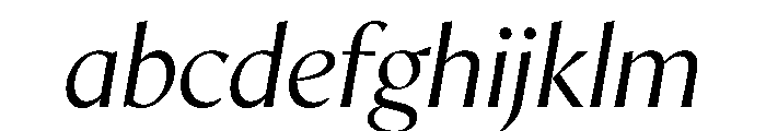 AvecCurve LightItalic Instance FONT