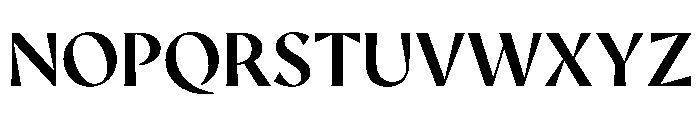 AvecCurve Medium Instance Font UPPERCASE