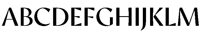 AvecCurve Regular Instance Font UPPERCASE