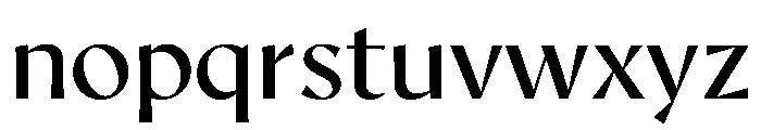 AvecCurve Regular Instance Font LOWERCASE