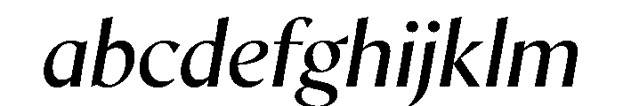 AvecCurve RegularItalic Instance FONT