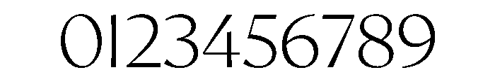 AvecCurve Thin Instance Font OTHER CHARS