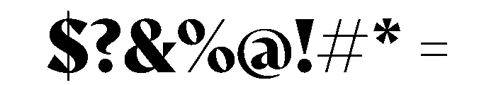 AvecSharp Black Instance Font OTHER CHARS