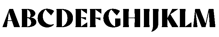 AvecSharp Black Instance Font UPPERCASE