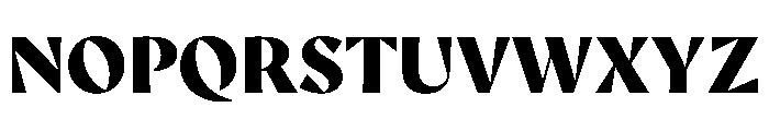 AvecSharp Black Instance Font UPPERCASE