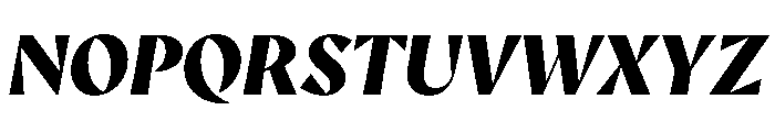 AvecSharp BlackItalic Instance Font UPPERCASE